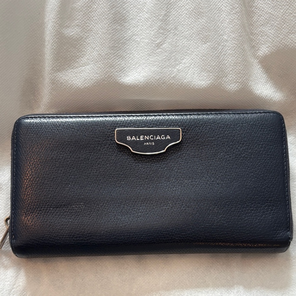 Navy Blue Balenciaga Wallet